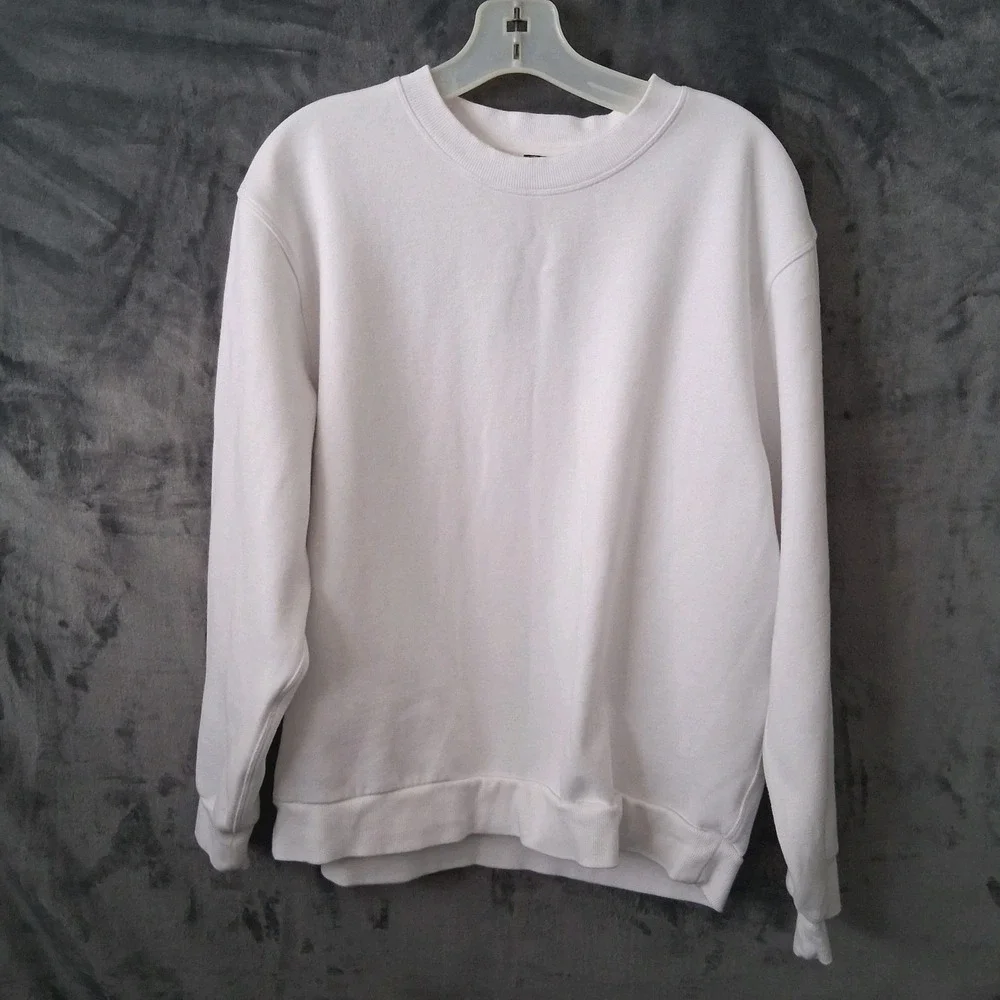 Lululemon Oversized Crewneck Sweatshirt Women Size Medium White Pullover